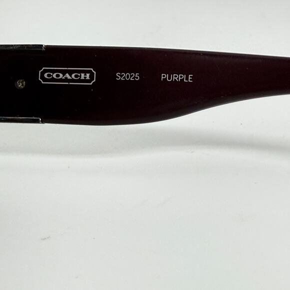 COACH S2025 Purple Sunglasses Frames Only No lens H19243 - Picture 6 of 7